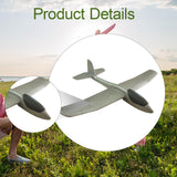 Maxbell Foam Glider Airplane Toy Flying Toy for Kids Easter Gift Hand Throwing Plane Silver Gray