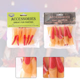 Maxbell 10Pcs Witch Nails Fingernails Long Witch Fingers for Dress up Stage Show Bar 1.5cmx6cm