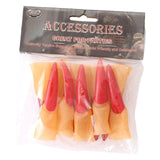 Maxbell 10Pcs Witch Nails Fingernails Long Witch Fingers for Dress up Stage Show Bar 2cmx9cm