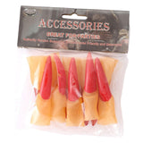 Maxbell 10Pcs Witch Nails Fingernails Long Witch Fingers for Dress up Stage Show Bar 2cmx9cm
