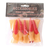 Maxbell 10Pcs Witch Nails Fingernails Long Witch Fingers for Dress up Stage Show Bar 2cmx9cm