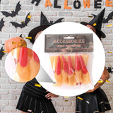 Maxbell 10Pcs Witch Nails Fingernails Long Witch Fingers for Dress up Stage Show Bar 2cmx9cm