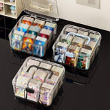 Maxbell Photo Card Organizer Dustproof Trading Card Storage Box for Toys Handicrafts black handle