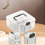Maxbell Photo Card Organizer Dustproof Trading Card Storage Box for Toys Handicrafts black handle