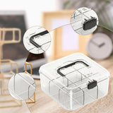 Maxbell Photo Card Organizer Dustproof Trading Card Storage Box for Toys Handicrafts black handle