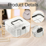 Maxbell Photo Card Organizer Dustproof Trading Card Storage Box for Toys Handicrafts black handle