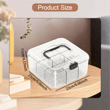 Maxbell Photo Card Organizer Dustproof Trading Card Storage Box for Toys Handicrafts black handle