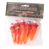Maxbell Halloween Fingers Fake Chopped Off Fingers for Haunted Room Theater Parties Bloody