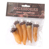 Maxbell Halloween Fingers Fake Chopped Off Fingers for Haunted Room Theater Parties Flesh Colored