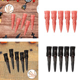 Maxbell 5 Pieces Witch Nails Fake Witch Fingers for Dress up Masquerade Role Playing Bloody