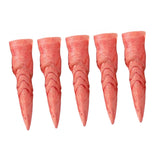 Maxbell 5 Pieces Witch Nails Fake Witch Fingers for Dress up Masquerade Role Playing Bloody