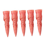 Maxbell 5 Pieces Witch Nails Fake Witch Fingers for Dress up Masquerade Role Playing Bloody