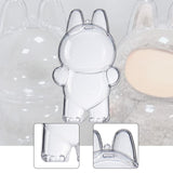 Maxbell Showcase Scratch Resistant Hanging Hole Clear Protective Case for Plush Doll 7.5cmx9.2cm