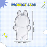Maxbell Showcase Scratch Resistant Hanging Hole Clear Protective Case for Plush Doll 7.5cmx9.2cm