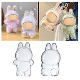 Maxbell Showcase Scratch Resistant Hanging Hole Clear Protective Case for Plush Doll 7.5cmx9.2cm