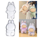 Maxbell Showcase Scratch Resistant Hanging Hole Clear Protective Case for Plush Doll 7.5cmx9.2cm