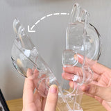 Maxbell Showcase Scratch Resistant Hanging Hole Clear Protective Case for Plush Doll 7.5cmx9.2cm