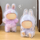 Maxbell Showcase Scratch Resistant Hanging Hole Clear Protective Case for Plush Doll 7.5cmx9.2cm