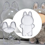 Maxbell Showcase Scratch Resistant Hanging Hole Clear Protective Case for Plush Doll 7.5cmx9.2cm