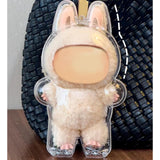 Maxbell Showcase Scratch Resistant Hanging Hole Clear Protective Case for Plush Doll 7.5cmx9.2cm