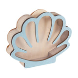 Maxbell Seashell Display Box Desktop Piggy Bank Stones Collectible Storage Container