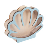 Maxbell Seashell Display Box Desktop Piggy Bank Stones Collectible Storage Container