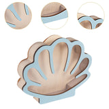 Maxbell Seashell Display Box Desktop Piggy Bank Stones Collectible Storage Container