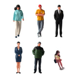 Maxbell Diorama 1/64 People Figurine Props Street People Figure for Desktop Ornament Style A