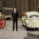 Maxbell Diorama 1/64 People Figurine Props Street People Figure for Desktop Ornament Style C