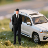 Maxbell Diorama 1/64 People Figurine Props Street People Figure for Desktop Ornament Style C