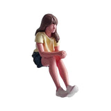 Maxbell Diorama 1/64 People Figurine Props Street People Figure for Desktop Ornament Style F