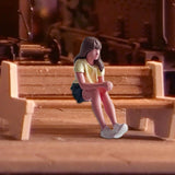 Maxbell Diorama 1/64 People Figurine Props Street People Figure for Desktop Ornament Style F