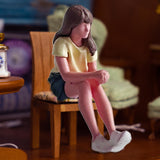 Maxbell Diorama 1/64 People Figurine Props Street People Figure for Desktop Ornament Style F