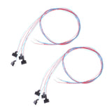 Maxbell 4Pcs Miniature Pillar Light Decor Outdoor Lighting Model for DIY Scene House White Light