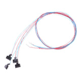 Maxbell 4Pcs Miniature Pillar Light Decor Outdoor Lighting Model for DIY Scene House White Light