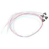 Maxbell 4Pcs Miniature Pillar Light Decor Outdoor Lighting Model for DIY Scene House White Light