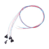 Maxbell 4Pcs Miniature Pillar Light Decor Outdoor Lighting Model for DIY Scene House Warm White Light