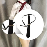Maxbell 1/6 Scale Tie Womens Necktie for 12'' Female Doll Action Figures Accessories black
