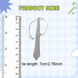Maxbell 1/6 Scale Tie Womens Necktie for 12'' Female Doll Action Figures Accessories gray