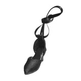 Maxbell High Heel Shoes Fashion Lace up Heels for 1/6 Female Action Figures Dress up black