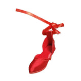 Maxbell High Heel Shoes Fashion Lace up Heels for 1/6 Female Action Figures Dress up red