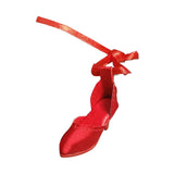 Maxbell High Heel Shoes Fashion Lace up Heels for 1/6 Female Action Figures Dress up red