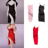 Maxbell 1/6 Scale Female Clothes Doll Outfit Costume Sleeveless Club Night Out Dress Pink
