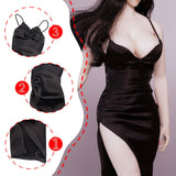 Maxbell 1/6 Scale Female Clothes Doll Outfit Costume Sleeveless Club Night Out Dress Black