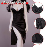 Maxbell 1/6 Scale Female Clothes Doll Outfit Costume Sleeveless Club Night Out Dress Black