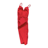 Maxbell 1/6 Scale Female Clothes Doll Outfit Costume Sleeveless Club Night Out Dress Dark Red