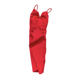 Maxbell 1/6 Scale Female Clothes Doll Outfit Costume Sleeveless Club Night Out Dress Dark Red