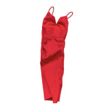 Maxbell 1/6 Scale Female Clothes Doll Outfit Costume Sleeveless Club Night Out Dress Dark Red