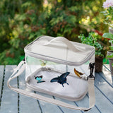 Maxbell Butterfly Habitat Cage Portable Outdoor Butterfly Cage for Indoor Yard Plant Grey