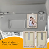 Maxbell Car Sun Visor Photo Holder Picture Frame for Wife Mom Great Gift for Drivers Style A